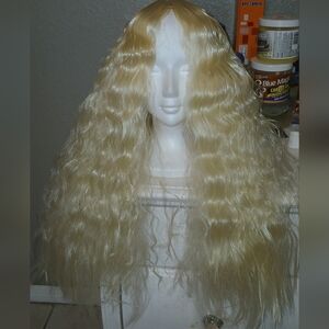26 Inch Blonde Mermaid Costume Wig